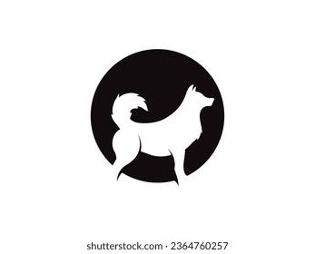 Dog logo and icon design vector. Dog logo design vector