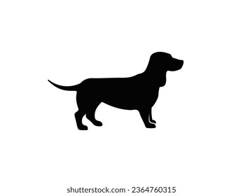 Logo de perro y vector de diseño de iconos. Vector de diseño de logotipo de perro