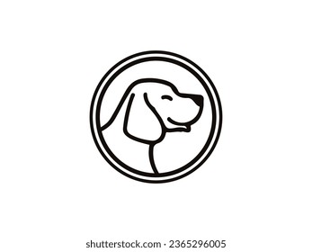 Dog logo and icon design vector. Dog logo design vector