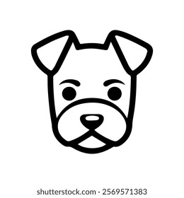 Dog logo and icon design vector. Vector illustration isolated on white background.