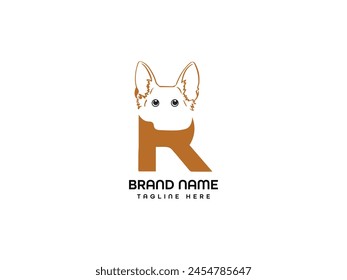 Logotipo E Icono Del Perro Nombre Diseño Del Perro Vector