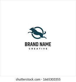 Dog logo Icon template design in Vector illustration 