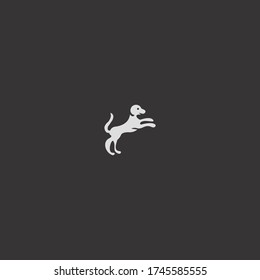 Diseño de la plantilla del icono del logotipo del perro en la ilustración del vector