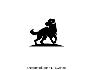 diseño vectorial de icono de logotipo de perro
