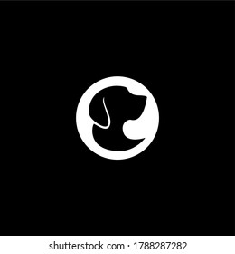 Dog logo icon vector template for corporate logo and business card design.