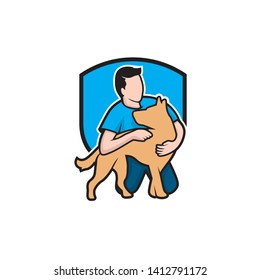 Dog logo, dog illustration, dog care suitable for vet industry