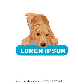 Dog Logo illustration.Modern