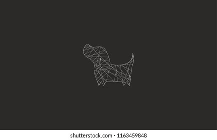 DOG LOGO IN MANDALA ART FOR LOGO DESIGN OR ILLUSTRATION USE