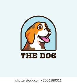 Dog logo mascot cartoon character