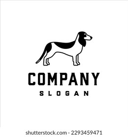 Dog logo with modern style design