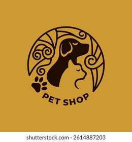 Dog logo modern style design new vector