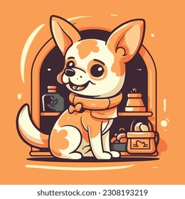 logotipo de perro, logotipo de tienda de mascotas