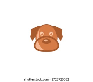 Icono de curación vectorial de logotipo de perro 