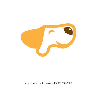 Dog logo pet vector cute icon 