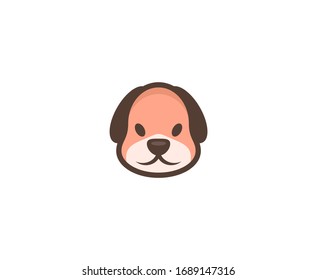 Dog logo pet vector icon 