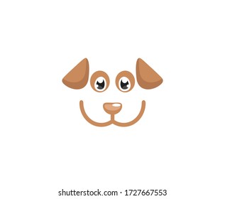 Dog logo pet vector icon 