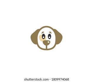 Icono de vector de mascota del logotipo del perro 