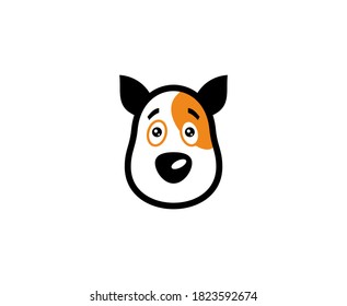 Icono de vector de mascota del logotipo del perro 