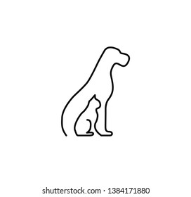 Dog logo is popularly used in business branding most commonly in veterinary clinics and other pet store because a dog symbolizes honesty and loyalty.  