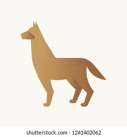 Dog. Dog logo. Realistic dog. Vector illustration. EPS 10.