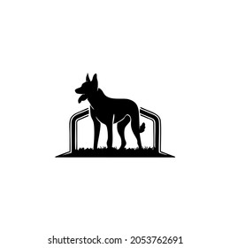 dog logo simple clean and elegance