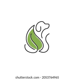 dog logo simple clean and elegance