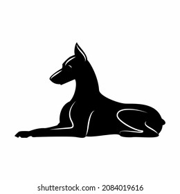 dog logo simple clean and elegance