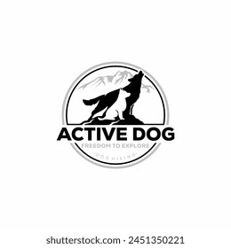 dog  logo simple clean and elegance