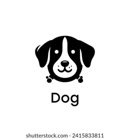 Dog logo simple elegance and clean
