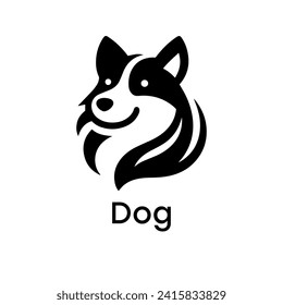 Dog logo simple elegance and clean