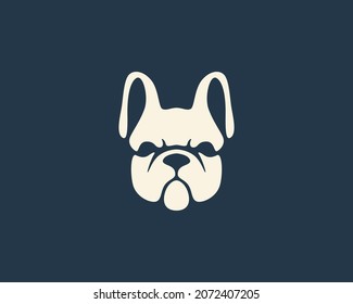 Dog logo simple minimalist design, vector modern animal logo