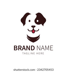 logotipo de perro con un concepto sencillo y único