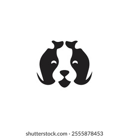 dog logo symbol and icon, pet and animal. Vector silhouette of dog. Cat or dog paw icon. Paw icon. Dog, cat paw icon. Zoo, vet logo element. Paw print vector symbol. Vector illustration. Eps 10