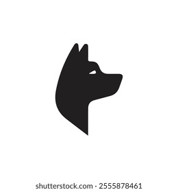 dog logo symbol and icon, pet and animal. Vector silhouette of dog. Cat or dog paw icon. Paw icon. Dog, cat paw icon. Zoo, vet logo element. Paw print vector symbol. Vector illustration. Eps 10