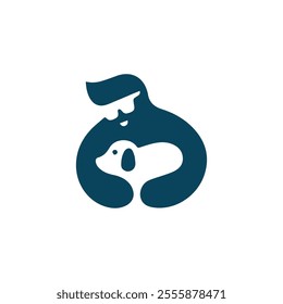 dog logo symbol and icon, pet and animal. Vector silhouette of dog. Cat or dog paw icon. Paw icon. Dog, cat paw icon. Zoo, vet logo element. Paw print vector symbol. Vector illustration. Eps 10