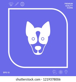 Dog - logo, symbol, protect sign. Graphic elements for your design