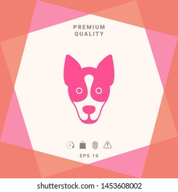 Dog - logo, symbol, protect sign. Graphic elements for your design