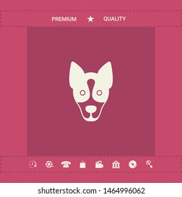 Dog - logo, symbol, protect sign. Graphic elements for your design