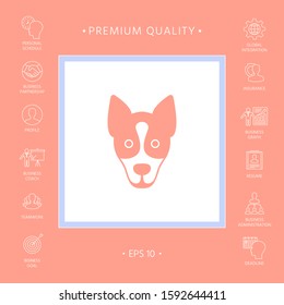 Dog - logo, symbol, protect sign. Graphic elements for your design