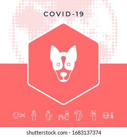 Dog - logo, symbol, protect sign. Graphic elements for your design