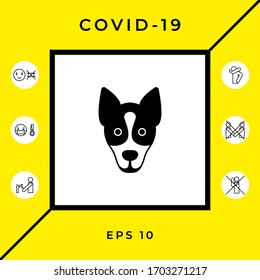 Dog - logo, symbol, protect sign. Graphic elements for your design