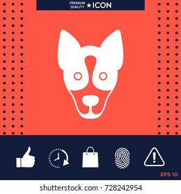 Dog - logo, symbol, protect sign