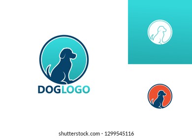 Dog Logo Template Design Vector, Emblem, Design Concept, Creative Symbol, Icon