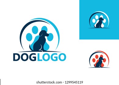 Dog Logo Template Design Vector, Emblem, Design Concept, Creative Symbol, Icon