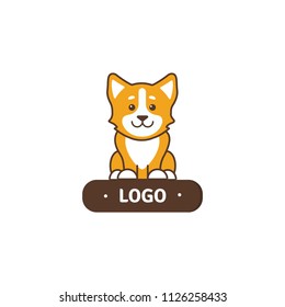 Dog logo template. Pet Shop Logo Design.