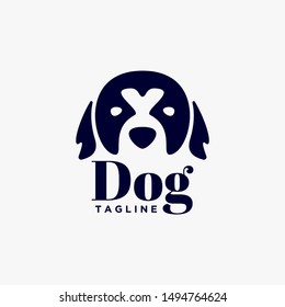 Dog logo template vector design