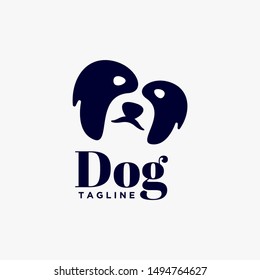 Dog logo template vector design