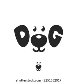 dog logo template vector illustration