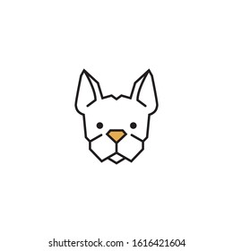 Dog Logo Template. Vector Illustrator.