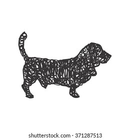 dog logo vector.